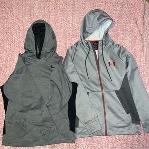 Under Armour and Nike hoodie bundle